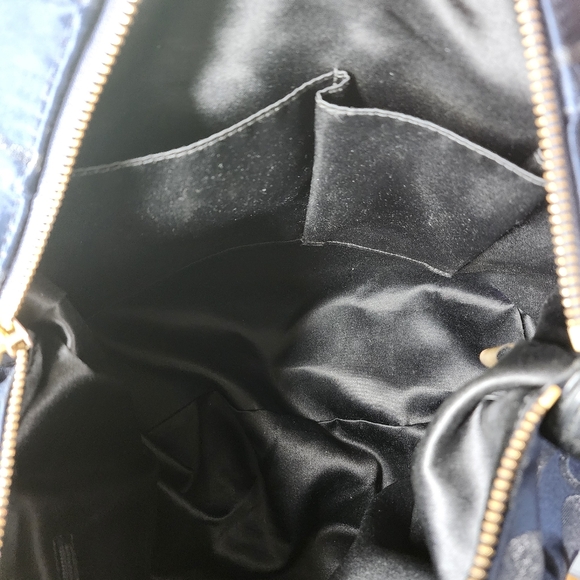 COACH CAMBPELL SIGNATURE METALLIC SATCHEL - Picture 10 of 11